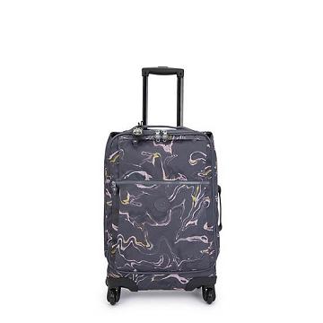 Kipling Darcey Small Printed Carry-On Rolling Bőröndök Kék | HU 1744CT